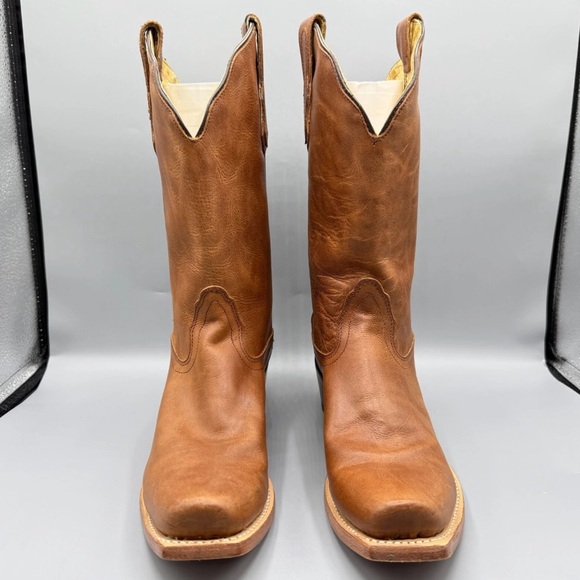Nocona Tan Leather Boots Women’s 8 - Picture 3 of 9